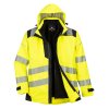 Bunda PW3 Hi-Vis 3v1 (Velikost 4XL, Barva oranžová-černá)