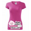 Dámské tričko s BABY loading... (Velikost XS, Barva bílá)
