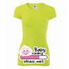 Dámské tričko s BABY loading... (Velikost XS, Barva bílá)