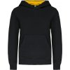 Dětská mikina s kapucí (Velikost 6-8 let, Barva černá-žlutá)