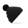 Dětská originální čepice s bambulí (Velikost uni, Barva černá)