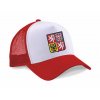 Kšiltovka Snapback Trucker s českým znakem (Velikost uni, Barva bílá)