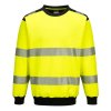 Mikina PW3 Hi-Vis (Velikost 4XL, Barva oranžová-černá)