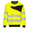 Mikina s výstřihem ke krku PW2 Hi-Vis (Velikost 4XL, Barva oranžová-černá)