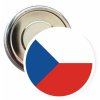 Placka s českou vlajkou 32 mm (Typ buttonu magnet)