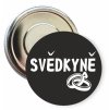 Placka s motivem Svědkyně 32 mm (Barva bílá, Barva potisku černá, Typ buttonu magnet)