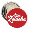 Placka s motivem Tým ženicha 32 mm (Barva bílá, Barva potisku černá, Typ buttonu magnet)