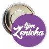 Placka s motivem Tým ženicha 32 mm (Barva bílá, Barva potisku černá, Typ buttonu magnet)