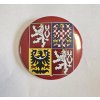 Placka se státním znakem 50 mm (Barva bílá, Typ buttonu magnet)