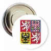 Placka se státním znakem 50 mm (Barva bílá, Typ buttonu magnet)