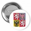 Placka se státním znakem 50 mm (Barva bílá, Typ buttonu magnet)
