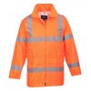 Reflexní bunda do deště s vlastním POTISKEM (Velikost 4XL, Barva fluorescenční oranžová)