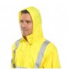Reflexní bunda do deště s vlastním POTISKEM (Velikost 4XL, Barva fluorescenční oranžová)