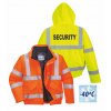 Reflexní bunda zimní SECURITY (Velikost 4XL, Barva fluorescenční oranžová)