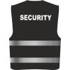 Reflexní vesta SECURITY (Velikost XS, Barva černá)