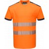 Tričko HiVis PW3 (Velikost 4XL, Barva oranžová-černá)