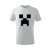 Tričko s MINECRAFT CREEPEREM (Velikost XS, Barva bílá)