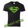 Tričko se SUPERMANEM (Velikost S, Barva potisku neon orange)