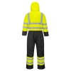 Zateplená kombinéza Hi-Vis Contrast (Velikost 4XL, Barva oranžová-námořní modrá)
