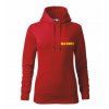 Červená dámská mikina pro hasiče
