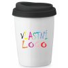 Porcelánový cestovní hrnek DUWAL s vlastním potiskem (Barva černá)