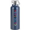 Láhev z nerezové oceli DUPLANTIS s potiskem (Barva černá)