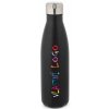 Nerezová láhev SHOW SATIN s potiskem (Barva černá)