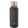 Nerezová láhev RAGNAR s vlastním potiskem (Barva černá)