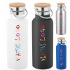 Nerezová láhev RAGNAR s vlastním potiskem (Barva černá)