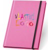Zápisník A5 WATTERS s vlastním potiskem (Barva růžová)