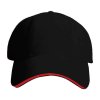 Čepice Turned sandwich Xfer (Velikost uni, Barva černá-červená)