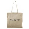 Nákupní taška TAK BOJUJ NE? (Barva černá)