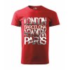 Tričko pánské LONDON BARCELONA NEW YORK PARIS (Velikost XS, Barva bílá)
