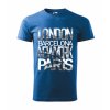 Tričko pánské LONDON BARCELONA NEW YORK PARIS (Velikost XS, Barva bílá)