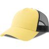 5panelová trucker čepice Rapper světle žlutá, černá