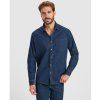 Pánská džínová košile Lujan, denim na modelu