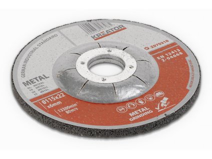 Brusný kotouč Ocel 115x6,0mm 2 plus 1 (3ks) KREATOR KRT070310