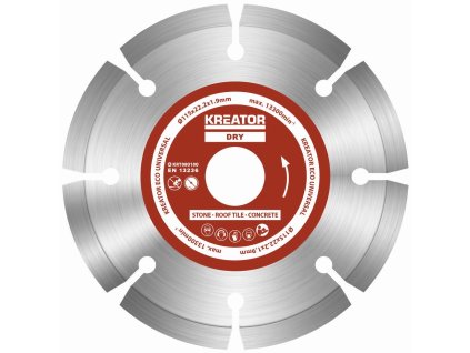 Diamantový kotouč segmentový 115mm UNIVERZAL 3ks sada KREATOR KRT080100
