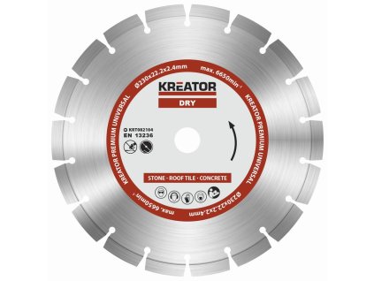 Diamantový kotouč segmentový 230mm PREMIUM KREATOR KRT082104