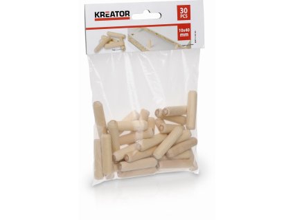 Truhlářské kolíčky 10 x 40 mm (30 ks) KREATOR KRT110103