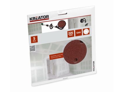5ks Brusný kotouč 225 mm G60 KREATOR KRT232004