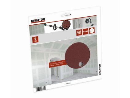 5ks Brusný kotouč 225 mm G400 KREATOR KRT232011
