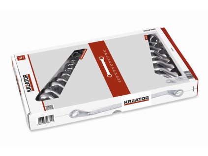 Sada oboustranných očkových klíčů 6-32mm - 12ks KREATOR KRT500006