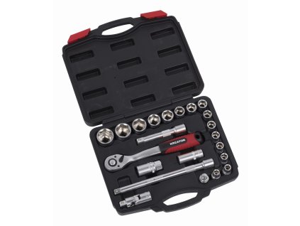 22-dílná gola sada 1/2" v kufru KREATOR KRT500118