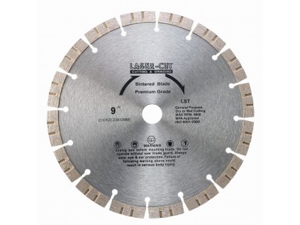 Diamantový kotouč segmentový 230 x 22,23 x 12mm LST LASER-CUT L00115