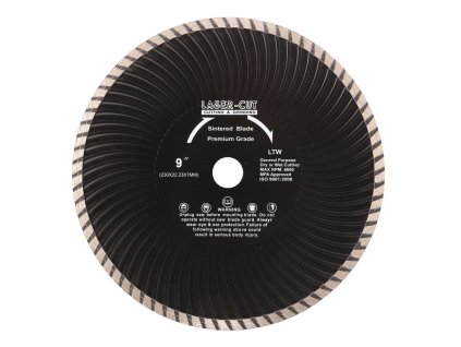 Diamantový kotouč celoobvodový 230 x 22,23 x 7mm LTW LASER-CUT L00130