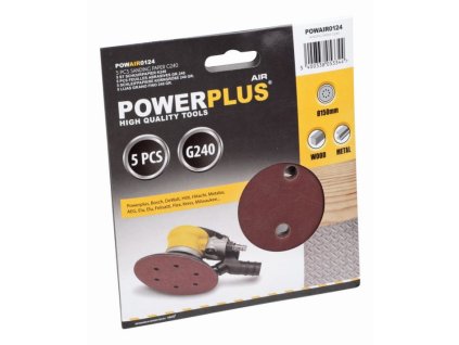 5x brusný disk prům.150 G240 POWERPLUS POWAIR0124