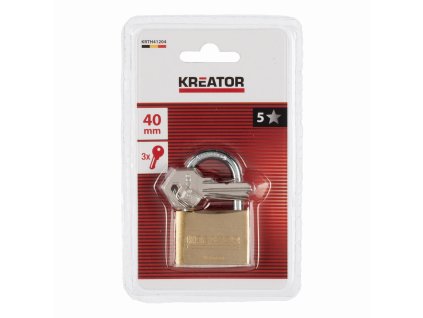 Visací zámek 40mm KREATOR KRTH41204