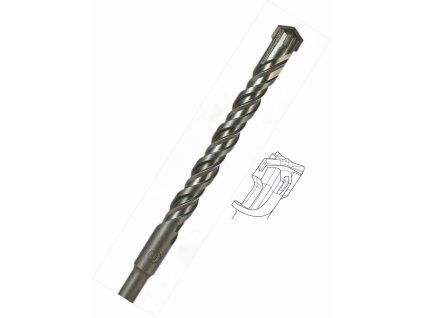 16 x 210 mm vrták SDS Plus 4-břitý HSS Tools  2449-1163