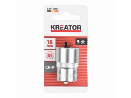 Nástrčná hlavice (ořech) 18mm 1/2" KREATOR KRTH30709